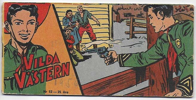 Vilda Västern 1956 Nr 52 GD/VG Litet Klotter