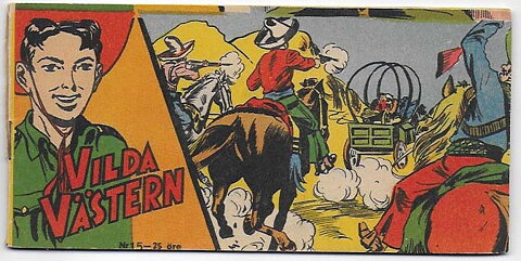 Vilda Västern 1957 Nr 15 GD/VG Löst Omslag