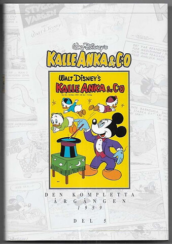 Kalle Anka & C:O Den Kompletta Årgången 1959 Del 5 VF/NM 1:a Upplaga