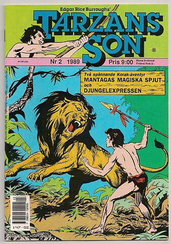 Tarzans Son 1989 Nr 2 NM Ny Oläst