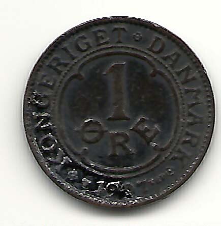 Danmark 1 öre 1907 1