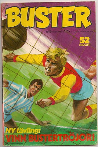 Buster 1971 Nr 8 GD Litet Klotter