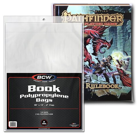 BCW Book Polypropylene Bags 254 x 330 mm (100 st)