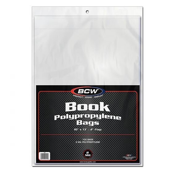 BCW Book Polypropylene Bags 254 x 330 mm (100 st)
