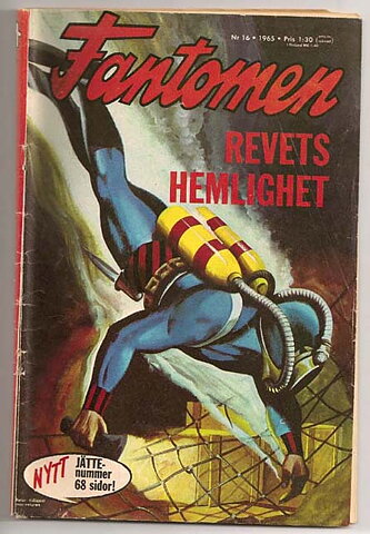Fantomen 1965 Nr 16 GD Löst Omslag/Litet Klotter