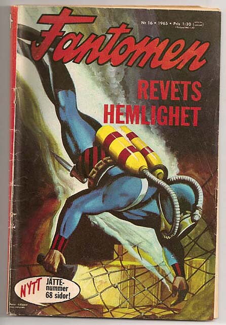 Fantomen 1965 Nr 16 GD Löst Omslag/Litet Klotter