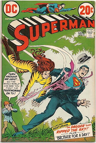 Superman # 256 VF Prislapp