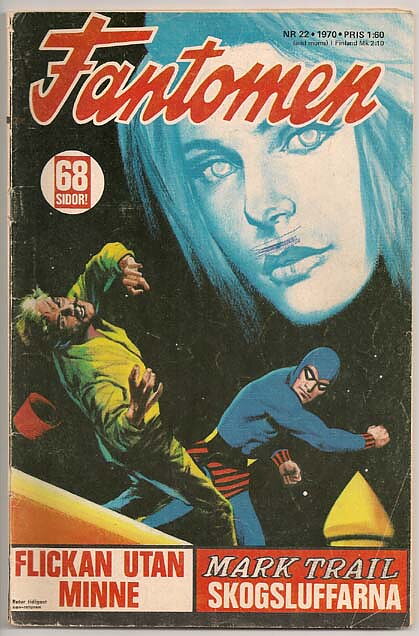 Fantomen 1970 Nr 22 GD/VG Lös Vid 1 Nit