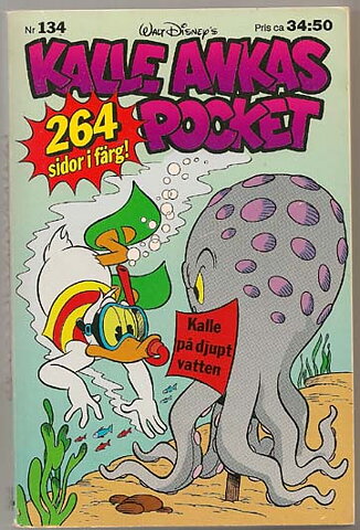 Kalle Ankas Pocket Nr 134 VF 1:a Upplaga