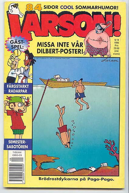 Larson! 1996 Nr 9 FN med Poster/Pren-ex
