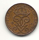 1 öre 1916 kort 6:a god 1+
