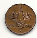 1 öre 1916 kort 6:a god 1+