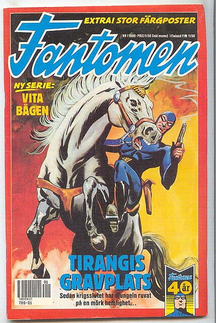 Fantomen 1990 Nr 1 VG med Poster