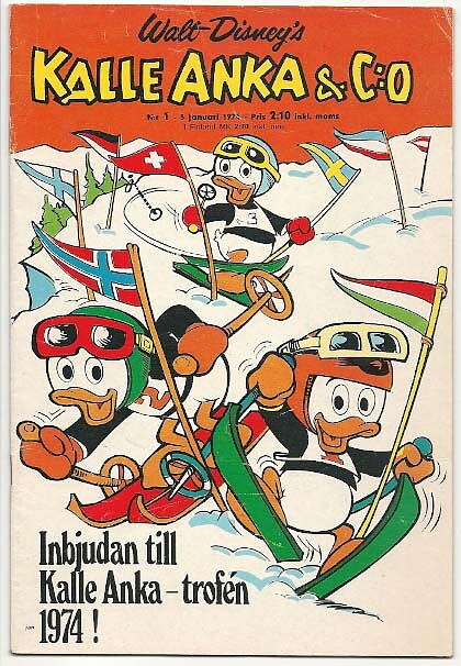 Kalle Anka & C:O 1974 Nr 1 VG+