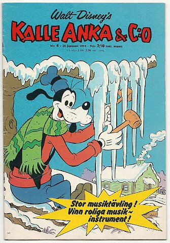 Kalle Anka & C:O 1974 Nr 4 FN-