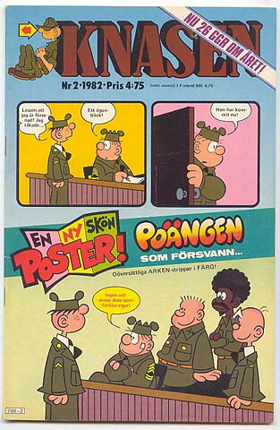 Knasen 1982 Nr 2 FN/VF med Poster