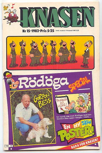 Knasen 1982 Nr 15 VF med Poster