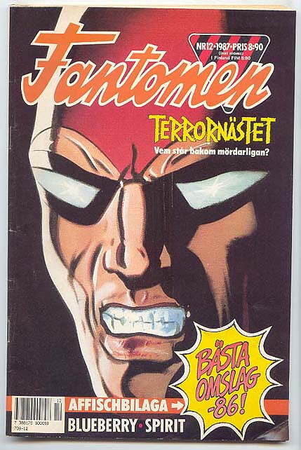 Fantomen 1987 Nr 12 VG med Affisch