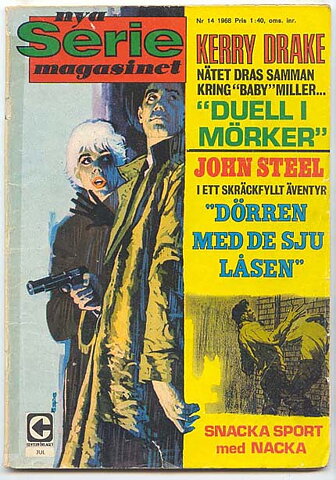 Seriemagasinet 1968 Nr 14 GD Löst Omslag/Tejpad Rygg