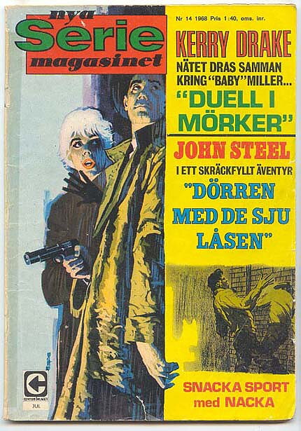 Seriemagasinet 1968 Nr 14 GD Löst Omslag/Tejpad Rygg
