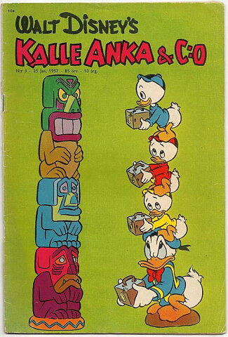 Kalle Anka & C:O 1957 Nr 3 VG