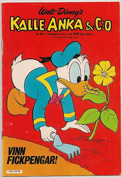 Kalle Anka & C:O 1974 Nr 36 VG/FN