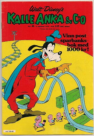 Kalle Anka & C:O 1974 Nr 40 FN/VF
