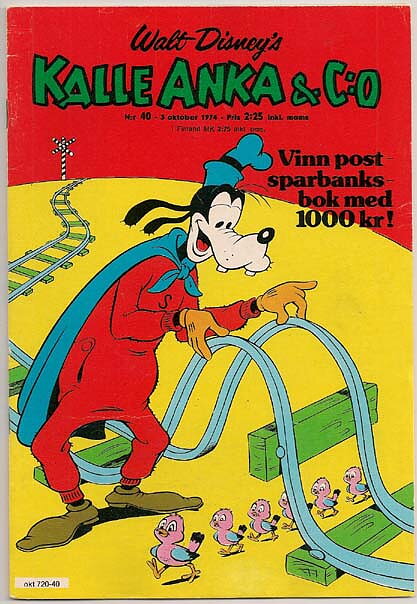 Kalle Anka & C:O 1974 Nr 40 FN/VF