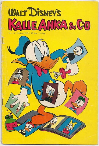 Kalle Anka & C:O 1957 Nr 14 VG