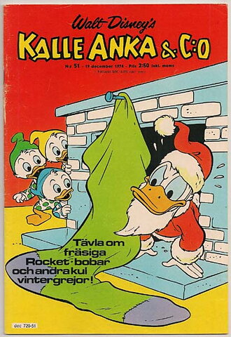 Kalle Anka & C:O 1974 Nr 51 VG+