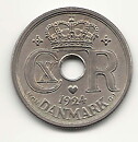 Danmark 25 öre 1924 1+
