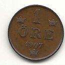 1 öre 1907 1+