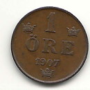 1 öre 1907 1+