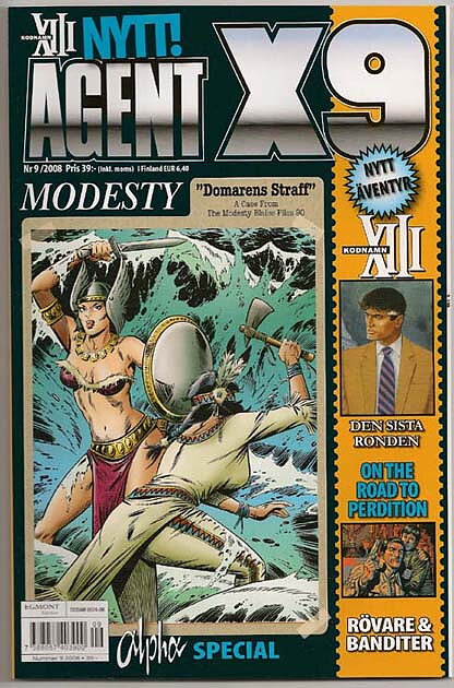 Agent X9 2008 Nr 9 NM Ny Oläst/Modesty Blaise