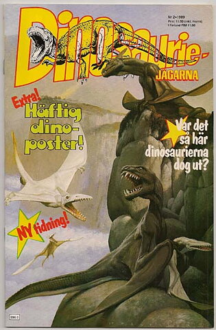 Dinosaurie-Jägarna 1989 Nr 2 VF-NM med Poster/Ny Oläst