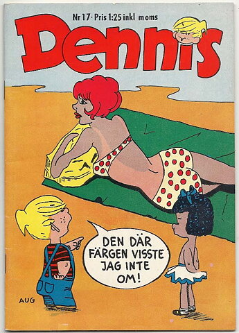 Dennis 1969 Nr 17 VF Ifyllt Korsord