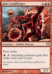 MTG Champions of Kamigawa - Akki Coalflinger