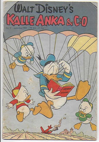 Kalle Anka & C:O 1951 Nr 9 GD