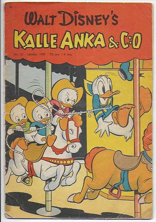 Kalle Anka & C:O 1951 Nr 10 FR/GD