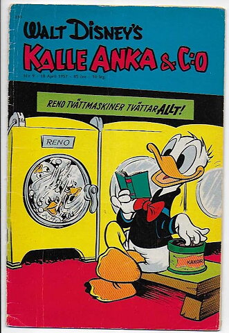 Kalle Anka & C:O 1957 Nr 9 GD Lös Vid 1 Nit