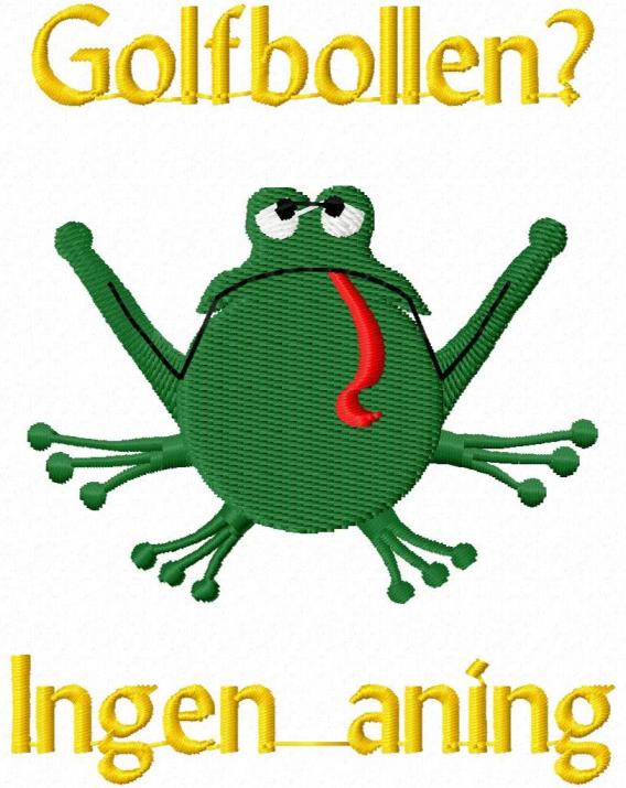 Golfbollen? Ingen aning