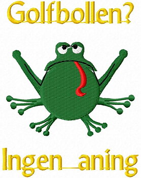 Golfbollen? Ingen aning