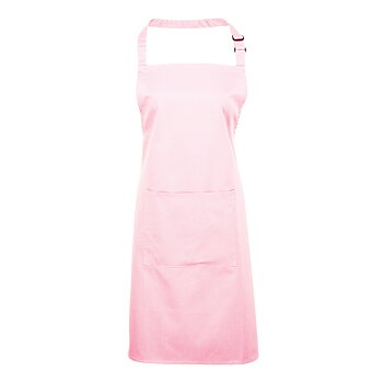 Förkläde med broderat namn - Rosa