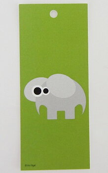 Bokmärke/Paketkort - Elefant