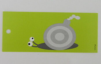 Bokmärke/Paketkort - Snigel