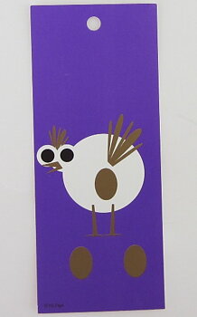 Bokmärke/Paketkort - Höna