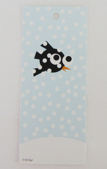 Bokmärke/Paketkort - Vinterfågel - 2