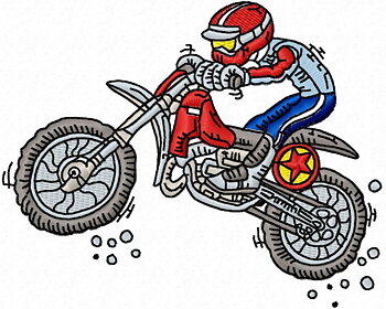Motorcykel röd