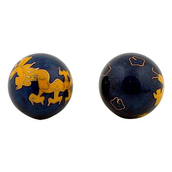 Hälsobollar Gul Drake -- 4 cm