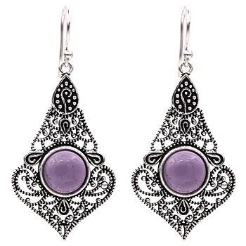 Earrings With Amethyst